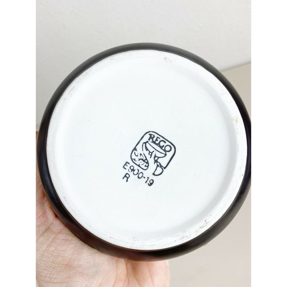 Vintage MCM Rego Stoneware Cream Speckle Brown Stripe Soup Bowl (Lot Of 2) EUC - Picture 7 of 7